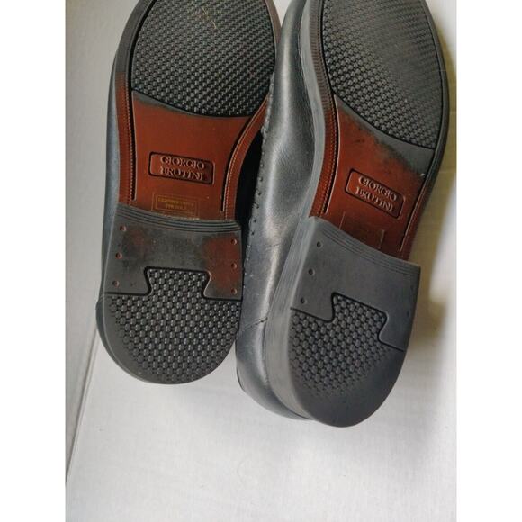 Giorgio Brutini Shoes Men's Size 8D Tassel Loafers Black Leather Slip On - Picture 5 of 6